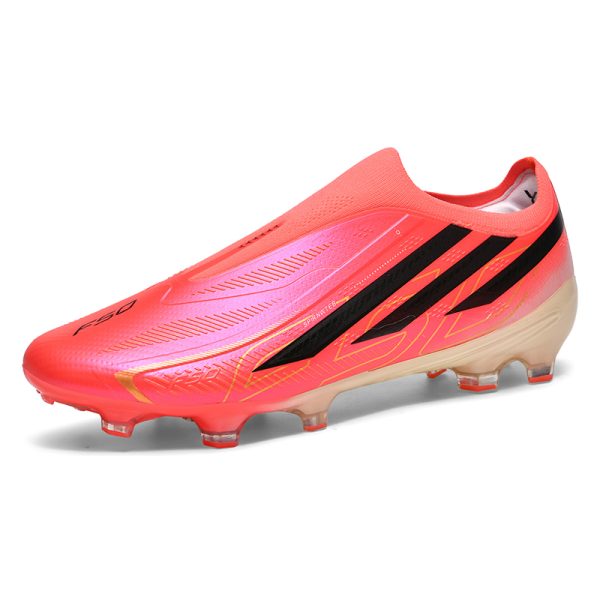 New Classic F50 Soccer Shoes FG High School Students Athletic Football Boots Long Spikes Sports Style Suitable for Spring Autumn