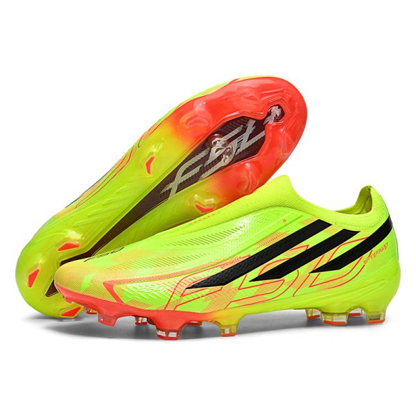 New Classic F50 Soccer Shoes FG High School Students Athletic Football Boots Long Spikes Sports Style Suitable for Spring Autumn